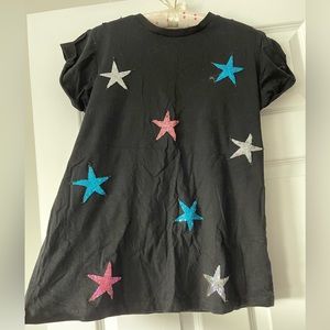 LF black tee with sequined stars great for the 4th!